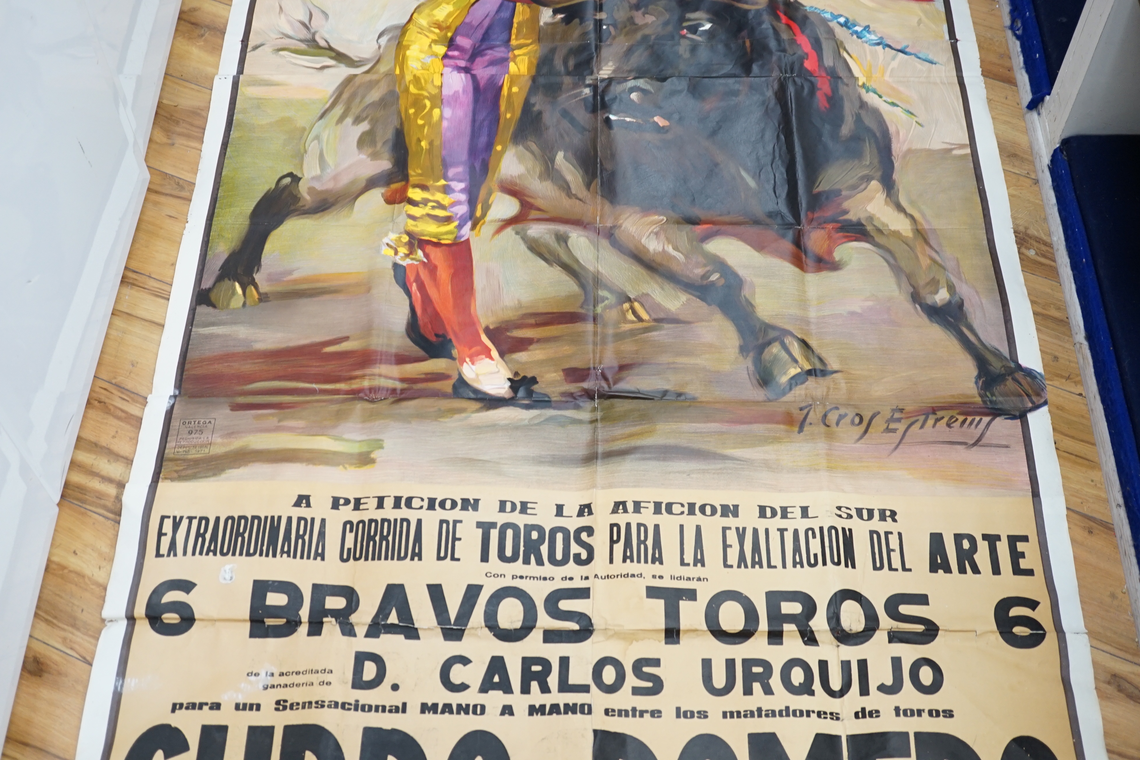 Spanish Matador circus poster - 230cm high